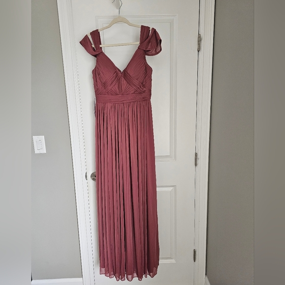 Azazie Desert Rose Calla Dress Bridesmaid Prom Graduation Dress - Picture 2 of 5